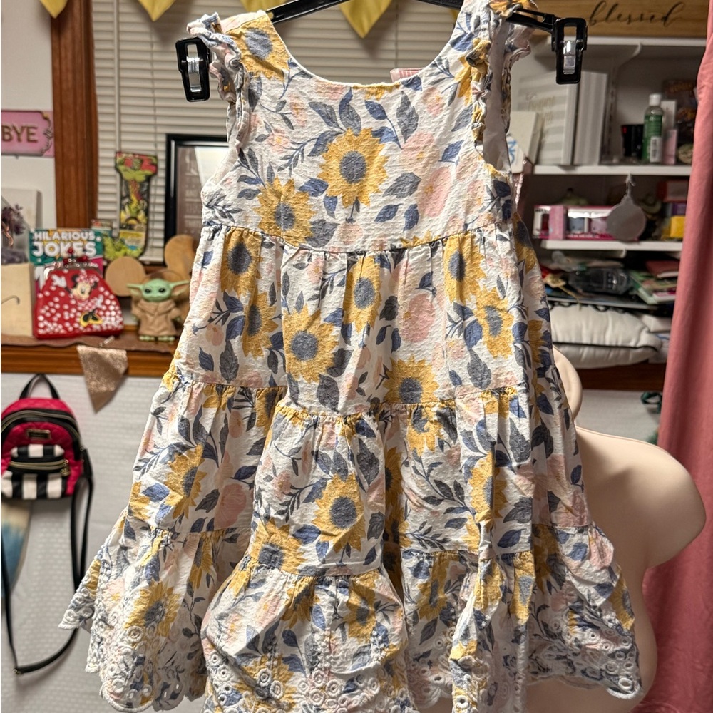 Catherine Malandrino Yellow Floral Kids Dress